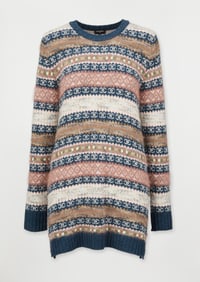 Chanel | 2015 Resort Metiers d'Art Collection Fair Isle Sweater Dress