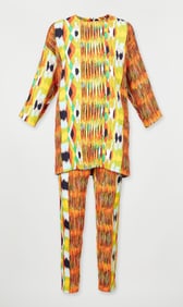 Celine | 2014 Phoebe Philip Ikat Patterned Ensemble