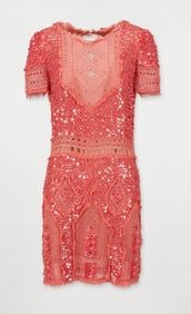 Emilio Pucci | Resort 2012 Salmon Pink Sequin Mini Dress