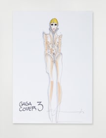 Lady Gaga | Francesco Scognamiglio Signed Illustration Terry Richardson Editorial