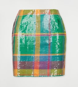 Marc Jacobs | 1988 Plaid Sequin Skirt