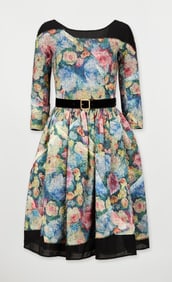 Louis Vuitton | Marc Jacobs Fall 2010 Runway Floral Patterned Dress