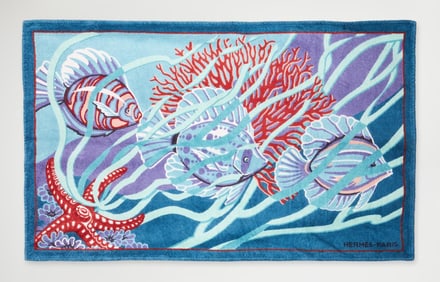 Hermes | Underwater Print Terry Cloth Beach Towel