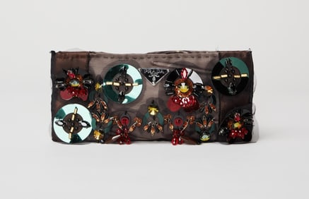 Prada | Spring 2005 Nylon Embellished Clutch