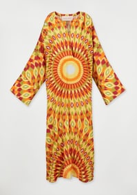 Valentino | Multi-Color Tie Dye Caftan Circa 2023