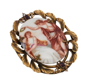 Ann Dvorak et al. | Brooch from "Abilene Town" by Joseff