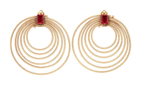 Sherilyn Fenn | Earrings from "Liz: The Elizabeth Taylor Story" by Joseff