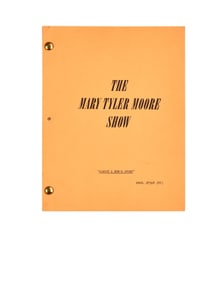 The Mary Tyler Moore Show | 1973 Script from "Almost a Nun's Story"