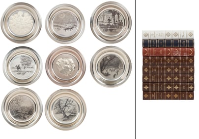 Sterling Silver Collector Plates | 1970s-1980s by The Franklin Mint