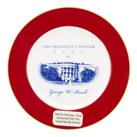 George W. Bush | 2005 Collectors Plate by Bryan China