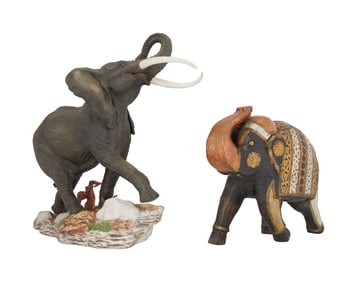 Elephant Statuettes | 1980s