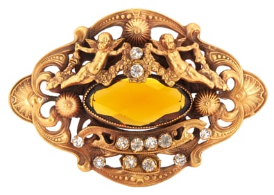 Golda Rosheuvel | Brooch from "Queen Charlotte: A Bridgerton Story" by Joseff
