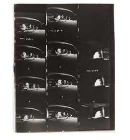 Marilyn Monroe | 1960 Rare Black and White Contact Sheet from "The Misfits"