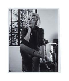 Marilyn Monroe | 1962/1990 Never-Published Black and White Photograph by Allan Grant
