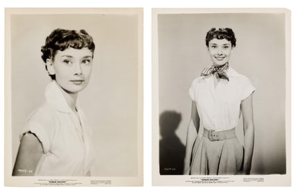 Audrey Hepburn | 1953 Black and White Publicity Photographs from "Roman Holiday"