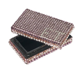 Elizabeth Taylor | Circa 1980s Sparkly Monogrammed Trinket Box