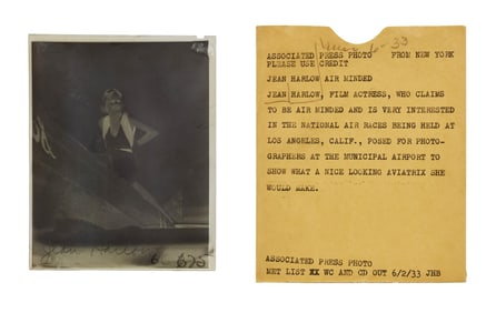 Jean Harlow | 1933 Rare Negative and Its Vintage Sleeve