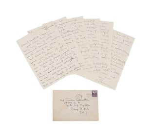 Lana Turner | 1945 Long Handwritten Love Letter to Turhan Bey