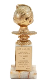 Lee Marvin | Golden Globe for "Cat Ballou" with Photo
