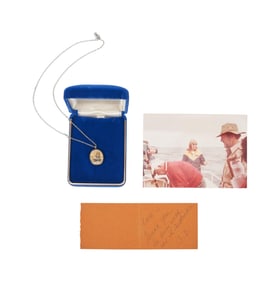 Lee Marvin | John Denver Gifted Necklace with Note and Photo