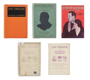 Rudolph Valentino | Five Poetry and Biography Books