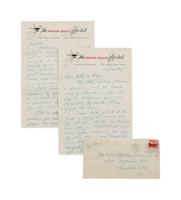 Tyrone Power | 1953 Handwritten Letter