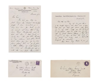 Raymond Massey | 1953-1954 Handwritten Letters