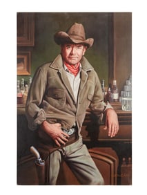 Glenn Ford | 1970s Personally-Owned Painting