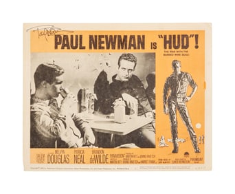 Paul Newman | Signed Lobby Card from "Hud"
