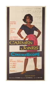 Dorothy Dandridge | "Carmen Jones" Linen-Backed Three-Sheet Film Poster