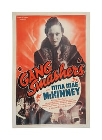 Nina Mae McKinney | "Gang Smashers" Linen-Backed Film Poster