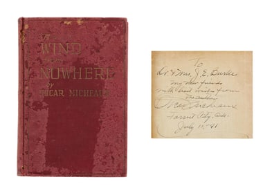 Oscar Micheaux | 1941 Signed "The Wind from Nowhere" First Edition