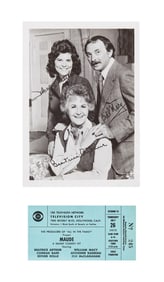Maude | 1973 Cast-Signed Photo and Unused Taping Ticket