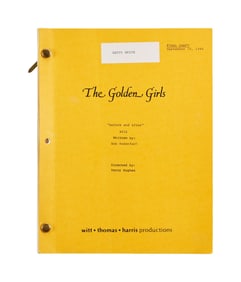 The Golden Girls | 1986 Betty White Signed Script from Episode "Before and After"
