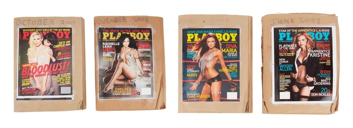 Playboy | Four Original Playboy Magazine Issue Mock-Ups (aka Brown Books) (B)