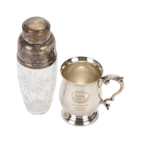 Richard Chamberlain | 1987 Cocktail Shaker from Blythe Danner and Tankard