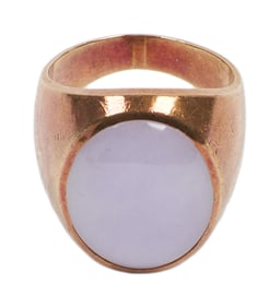 Richard Chamberlain | Lavender Jade and 14K Yellow Gold Ring