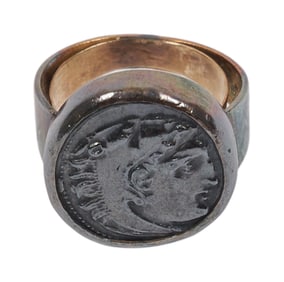 Richard Chamberlain | Greek Bronze Coin Ring