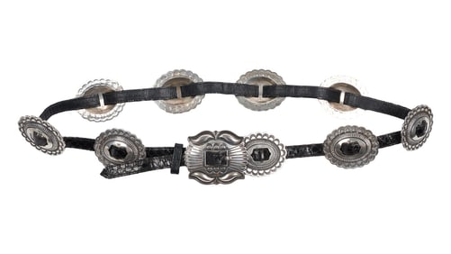 Richard Chamberlain | Navajo Sterling Silver Concho Belt