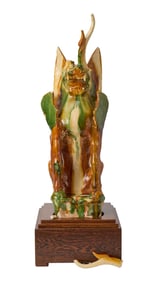 Richard Chamberlain | Chinese Sancai Glazed Pottery Earth Spirit, Tang Dynasty