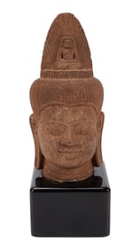 Richard Chamberlain | Reproduction Cambodian Khmer Sandstone Head