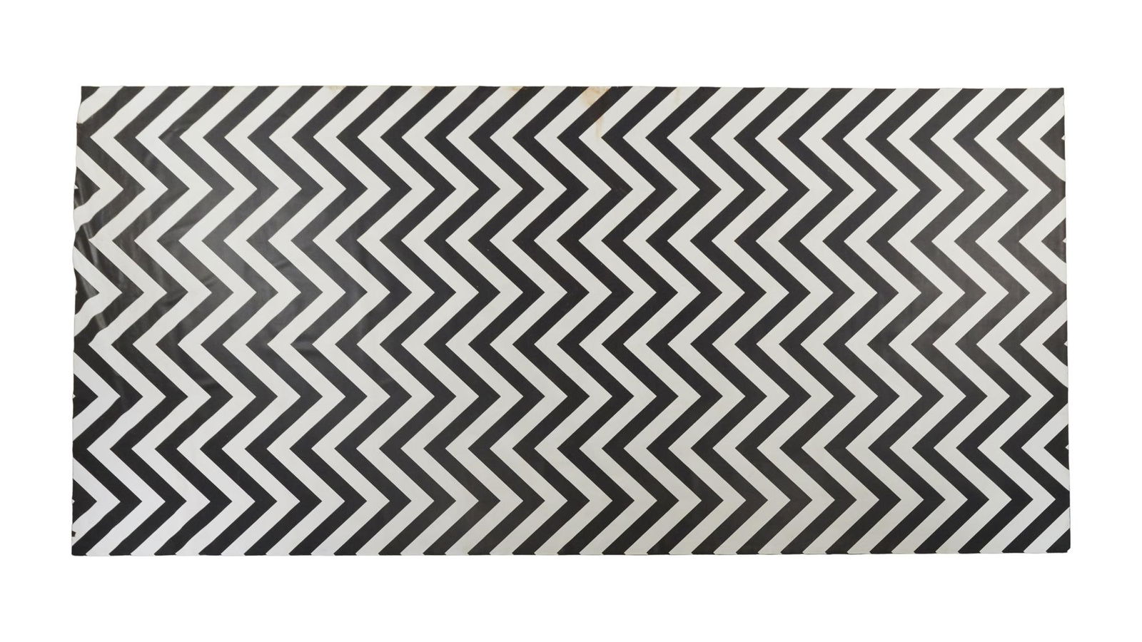 Twin Peaks | Original "Black Lodge" Floor Panel (A): A long roll of black-and-white zig-zag linoleum flooring used as part of the iconic floor of the sinister and otherworldly Black Lodge in David Lynch and Mark Frost's groundbreaking tele