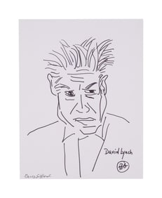 David Lynch | Original Portrait Drawing by Barry Gifford