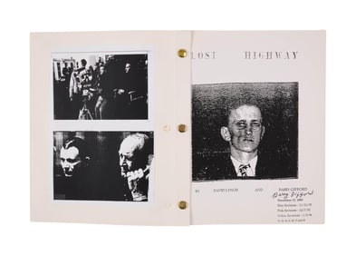 Lost Highway | Final Draft Production Script, Signed by Barry Gifford