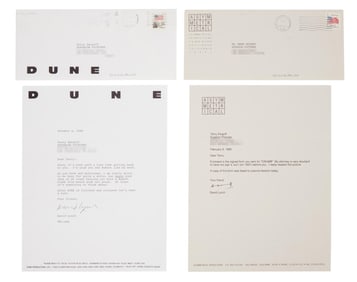 David Lynch | Signed Letters to Terry Zwigoff Regarding "Crumb"