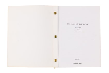David Lynch | Harry Dean Stanton's Personal Script of Unproduced "The Dream of the Bovine"