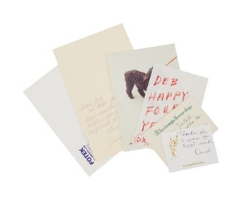 David Lynch | Signed Thank You Notes and Celebratory Cards