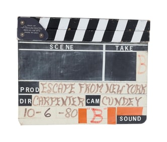Escape from New York | Production-Used Clapperboard