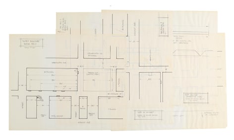 Escape from New York | Dean Cundey Hand-Drawn Map of New York