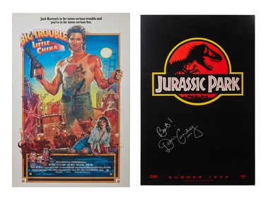 Dean Cundey | Signed "Jurassic Park" and "Big Trouble in Little China" Posters